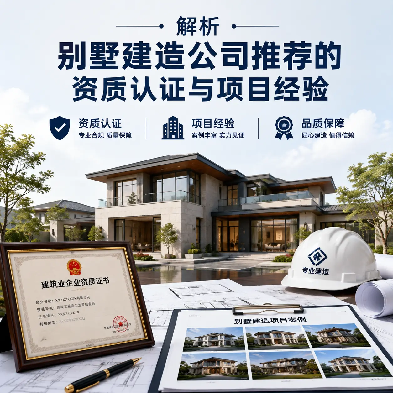 解析 麻江 别墅建造公司推荐的资质认证与项目经验