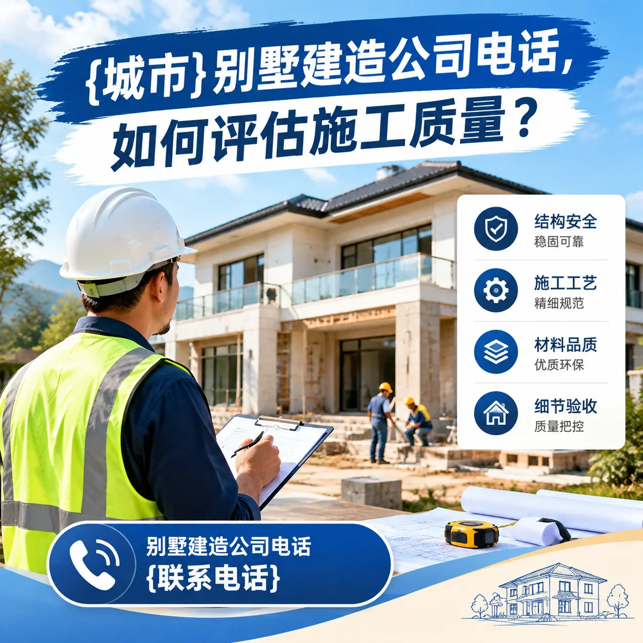 麻江别墅建造公司电话，如何评估施工质量？