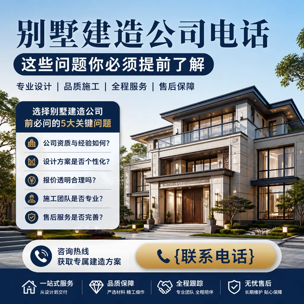 麻江别墅建造公司电话，这些问题你必须提前了解