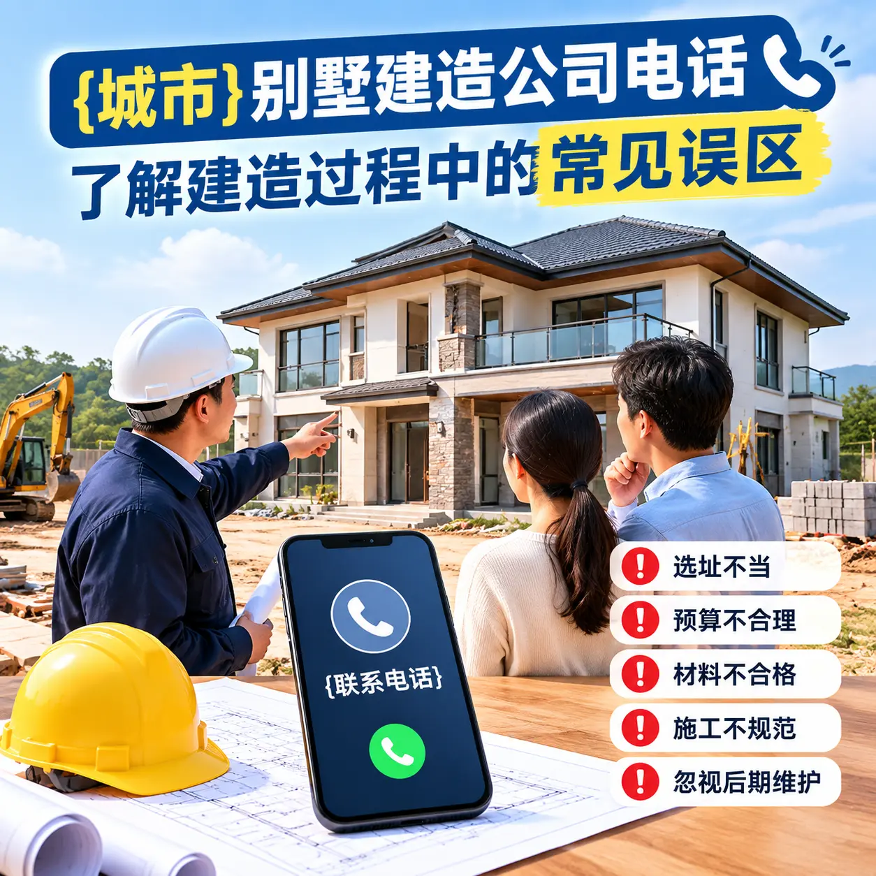 麻江别墅建造公司电话，了解建造过程中的常见误区